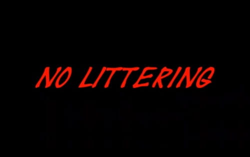 No Littering